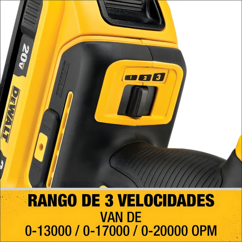 Combo 3 Herramientas 20v Para Carpintería Dewalt Dckss300m1 Color Amarillo