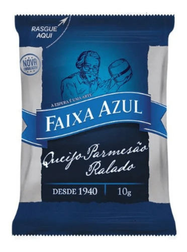 Queijo Ralado Parmesão Faixa Azul 50 Sachês De 10g