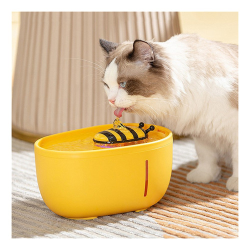 Fuente De Agua For Gatos Con Forma De Abeja, Capacidad De 2