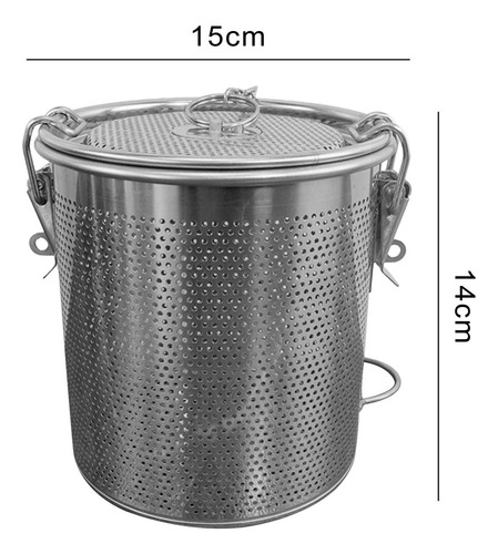 Colador De Bolas De Té, Filtro De Especias, Cesta 14cmx15cm