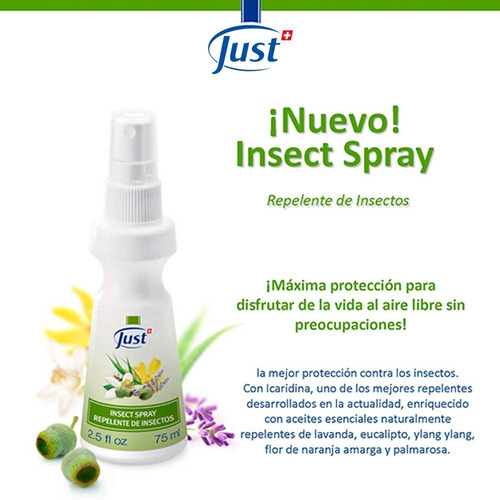 Imagen 5 de 7 de Insect Spray Natural Swiss Just Original Envío Gratis
