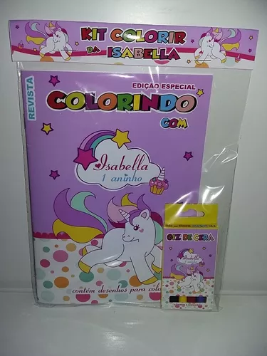 Kit 10 revistinhas de colorir unicornio lembrancinha unicórnio