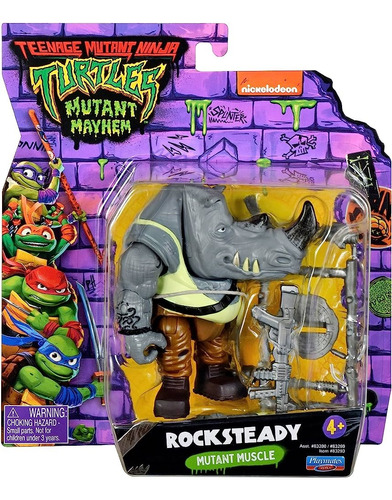 Rocksteady Tortugas Ninja Mayhem Villan Teenage Mutant Ninja