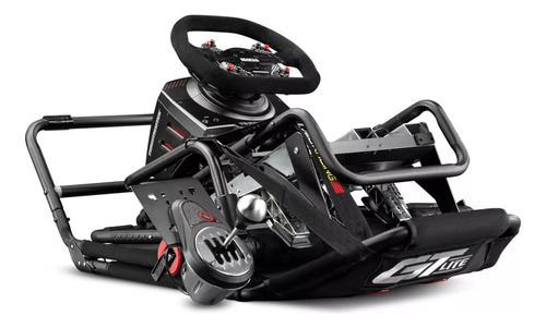 Soporte Simulador De Carreras Gt Lite Next Level Negro Rojo