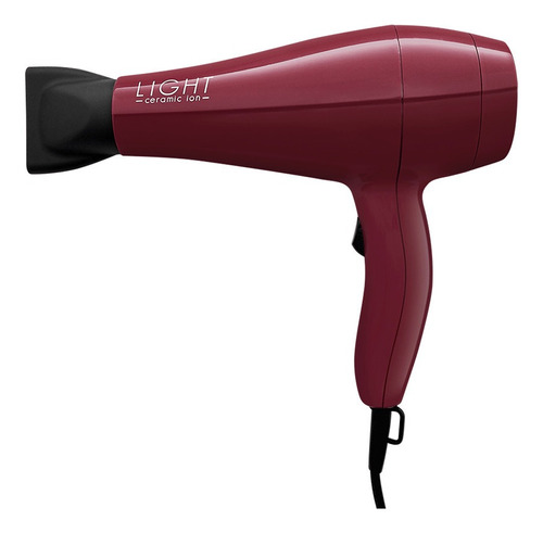 Secador De Cabelo Gama Light Ceramic Ion Marsala 2000w, 220v