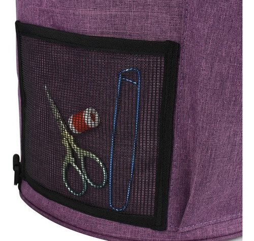 Imagen 7 de 8 de Bolso Porta Tejido Lanas Palillos Y Crochet Grande