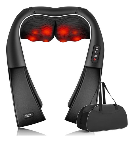 Alljoy Shiatsu Masajeador De Espalda Y Cuello Con Calor, Alm