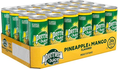 Bebida Gasificada Perrier & Juice Piña Mango 35 Piezas
