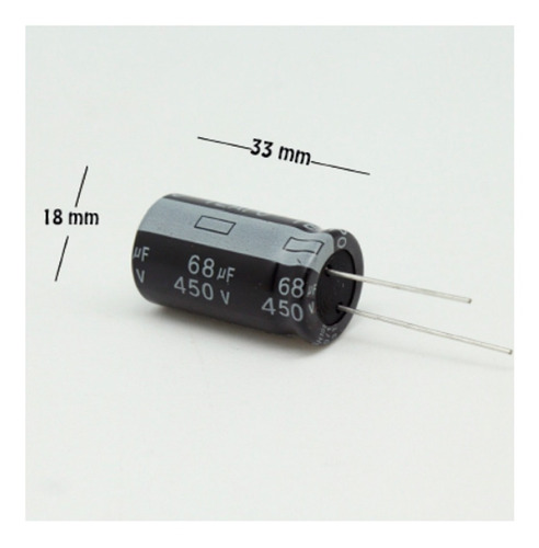 Imagen 1 de 1 de Capacitor Electrolitico 68uf 450v