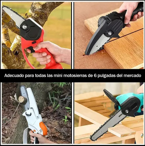 Kit De Repuesto Para 6 In Motosierras 3 Cadenas Y 1 Barras