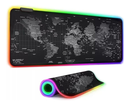 G Alfombrilla De Ratón Led Rgb Grande Para Ratón De