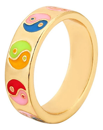 Anillo Yin Yang Mariposa Serpiente Cielo Flor Yoga