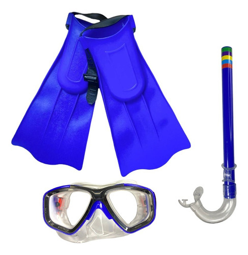 Set Buceo Niños Aleta Kit Mascara Snorkel + Aletas De Buceo