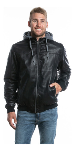 Campera Canguro Rusty Reflex Hombre Importada Ecocuero