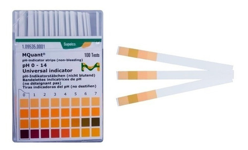 2cx. Papel Indicador Ph 0 A 14 Merck 100 Fitas Frete Gratis