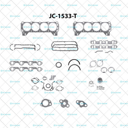 Juego Completo Ford Bronco 1968-1974 5.0 Tf Victor