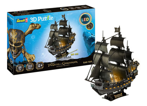 Revell 00155 Black Pearl Edición Led Rompecabezas 3d