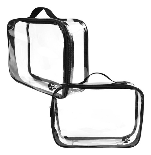 Javoedge Paquete De 2 Bolsas Grandes De Pvc Transparente Par