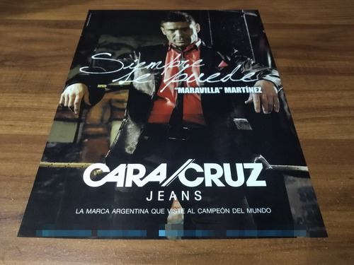(ph949) Publicidad Sergio Maravilla Martinez * Cara Cruz (Usado)