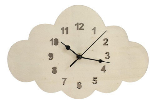 Reloj De Pared De Madera Con Forma De Nube, Reloj De Pared,
