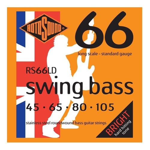 Encordado Rotosound Para Bajo Swing Bass 66 Rs66ld 045-105