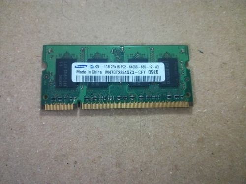 Memoria Ram 1gb Marca Samsung Pc2 - 6400s