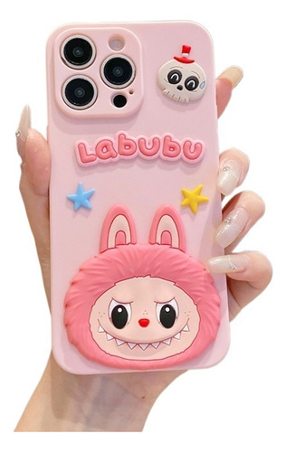 Li Labubu Litchi Monsters Siliconas Fundas For iPhone 16pro