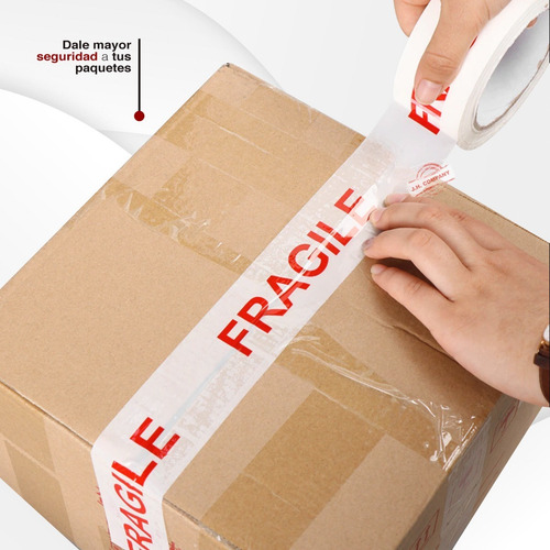 Imagen 4 de 6 de Cinta Adhesiva Empaque Fragil 48x150 Proteccion Ttp-002