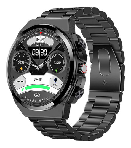 Reloj Inteligente Con Auriculares Tws, 2 En 1, Ronda De Fitness Rastreador Bluetooth Respuesta/hacer Llamadas Mp3 Música De 1.28 Pulgadas, Visualizaci