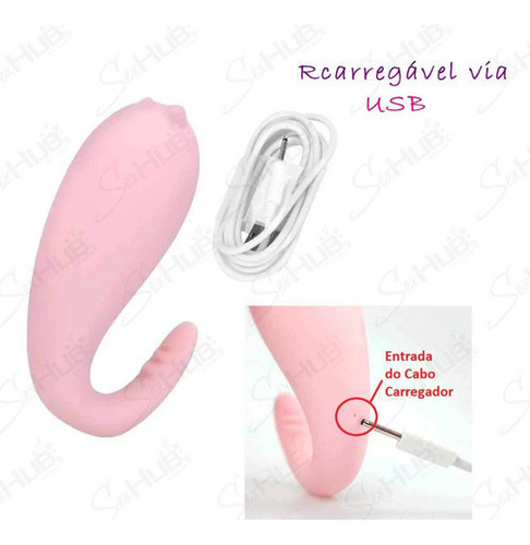 Monster Pub 1x Vibrador Bluetooth Cor Rosa