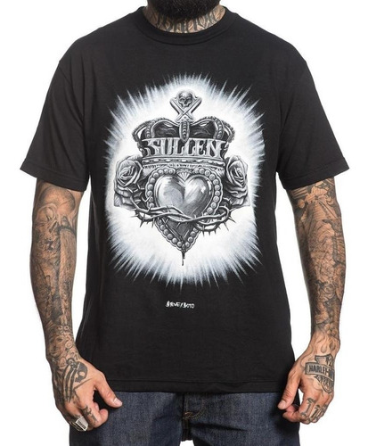 Camiseta Sullen Royal Heart Preta