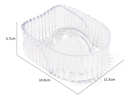 Nail Soaking Bowl Powder Remover Tools Nail Art Transparente