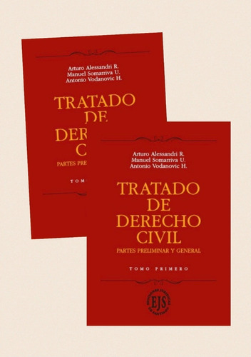 Tratado De Derecho Civil Partes Preliminar Y General 2 Tomos