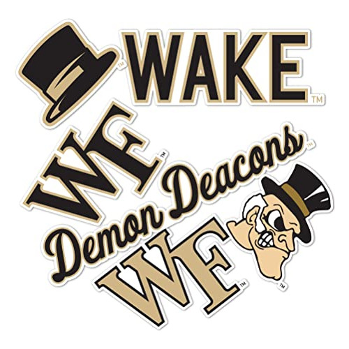 Calcomanía De Universidad Wake Forest  Demon Deacons G...