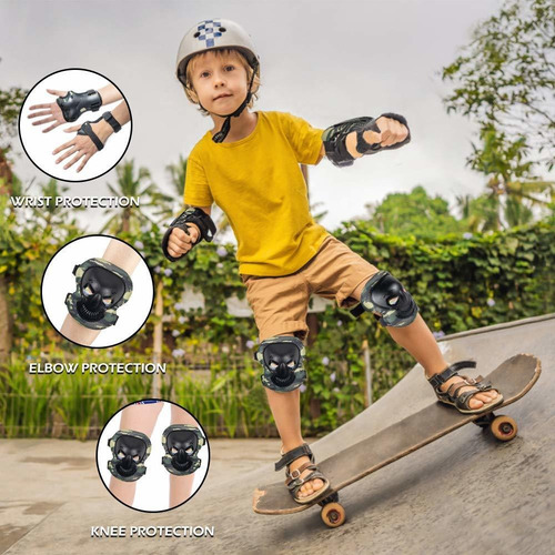 1 Equipo De Protecciones Kit For Patinar Patinaje Niños