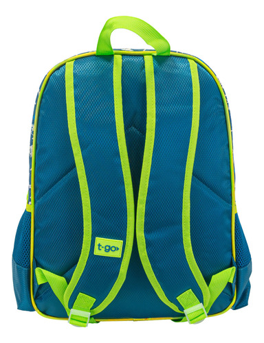 Mochila T-go Escolar 16 Pulgadas Para Nene Niños Infantil Color Azul Diseño de la tela Estampado