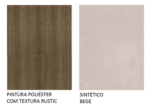 Juego De Comedor Con Mesa Y 6 Sillas Madesa 5008 Mc Color Marrón/Beige Diseño de la tela de las sillas Liso