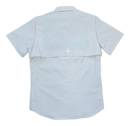 Camisa Antifluidos, Repelente, Manga Corta, Para Hombre