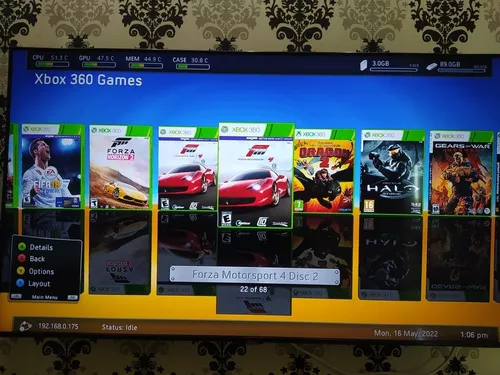 Xbox 360 Desbloqueado Rgh+ Hd 500gb Com 80 Jogos - Escorrega o Preço