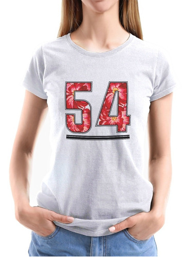 Polera Mujer Colores Lettering 54 Floral 584 Dtf