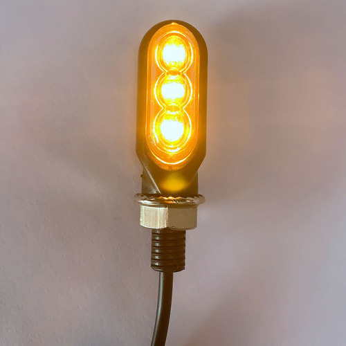 Indicadores De Giro, 3 Led, Luces Intermitentes, Color Ámbar