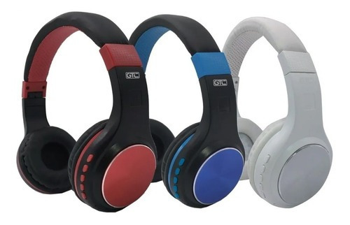 Auriculares Inalambrico Bluetooth Gtc Manos Libres Microfono Color Azul