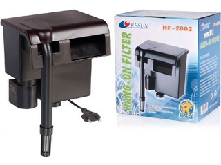 Resun Hf-2002 filtro externo de cascada 570 litros/hora filtracion biologica y mecánica acuarios de 40 A 230 litros 6w