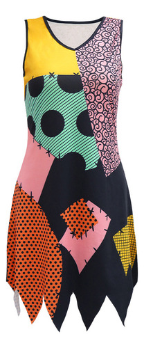 Halloween Estampado Scary Night Vestido De Sally