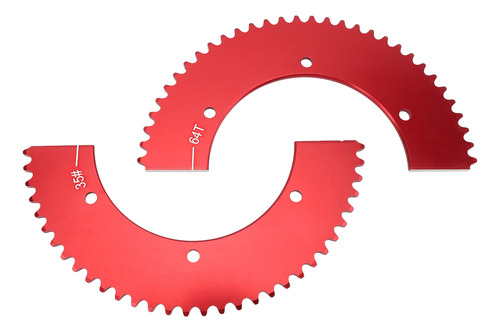Mini Bike Split Sprocket Universal 35 Chain 64 Dents Traseir
