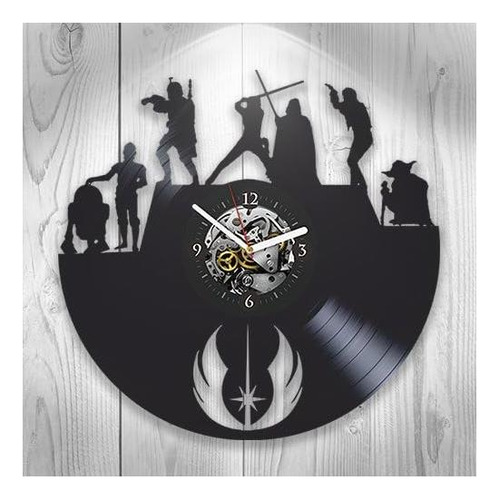 Kovides Star Wars Vinyl Clock, Darth Vader, Yoda, Luke Skywa