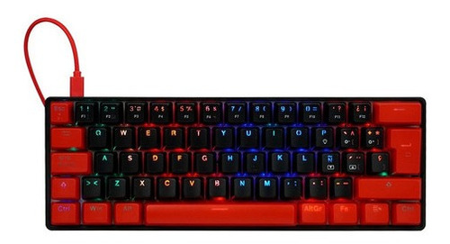 Imagen 2 de 6 de Teclado Gamer Mecánico Game Factor Kbg560 Switch Gateron Rgb