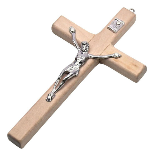 Crucifijo De Madera Delicado Inspirado Decoración De Pared