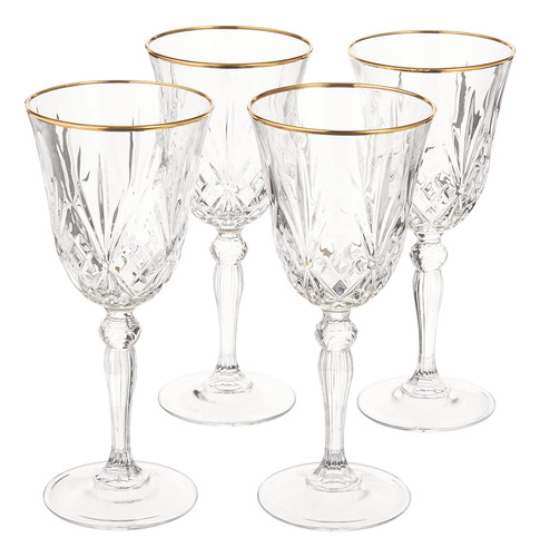Lorren Home Trends Siena Collection Copa De Vino Tinto De Cr