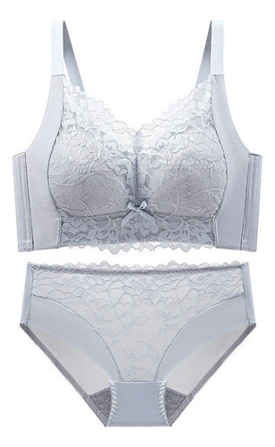 Conjunto De Sujetador De Moda De Encaje Transpirable Delgado